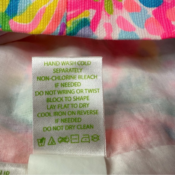 Lilly Pulitzer Gabby Fan Sea Pants Multi Corded Lace Detail Shift Dress Size 6 - Picture 6 of 11